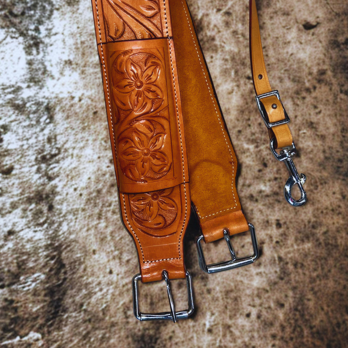 Western Leather Horse Saddle Girth Cinch Belt I447259