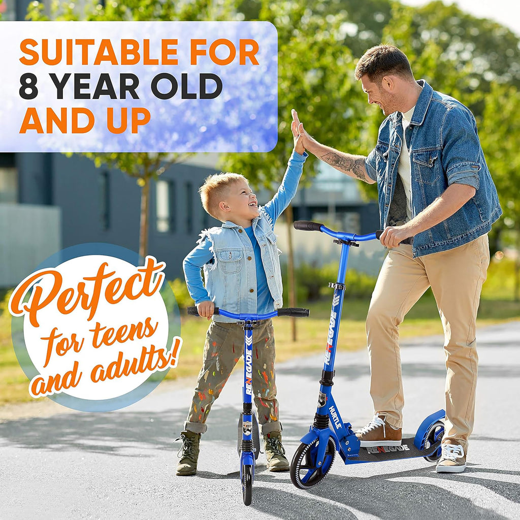 2-Wheel Folding Kick Scooter with Adjustable T-Bar Handlebar W5144