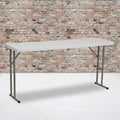 White Rectangular Plastic Folding Table B918052